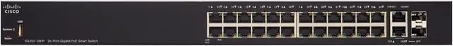 Alt view image 6 of 14 - Cisco Sg250-26Hp 26-Port Gigabit Poe Smart Switch