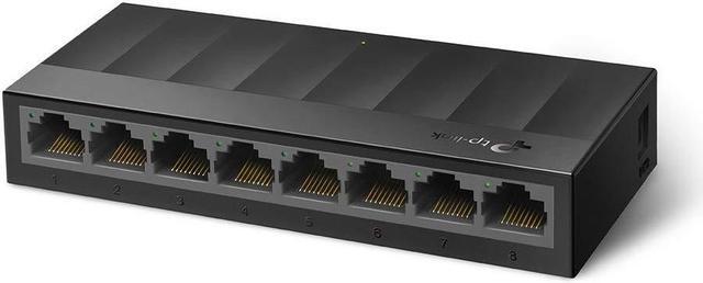 Alt view image 6 of 20 - TP-Link Litewave 8 Port Gigabit Ethernet Switch | Desktop Ethernet Splitter | Plastic Case | Unshielded Network Switch | Plug & Play | Fanless Quiet | Unmanaged (LS1008G)