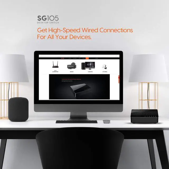 Alt view image 9 of 20 - Tenda Network SG105 5-Port 10/100/1000 Gigabit Desktop Switch
