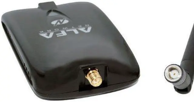 Alt view image 4 of 5 - Alfa AWUS036NHA Wireless B/G/N USB Adaptor - 802.11n - 150 Mbps - 2.4 GHz - 5 dBi Antenna - Long Range - Atheros Chipset - Windows XP/Vista 64-Bit/128-Bit Windows 7 Compatible