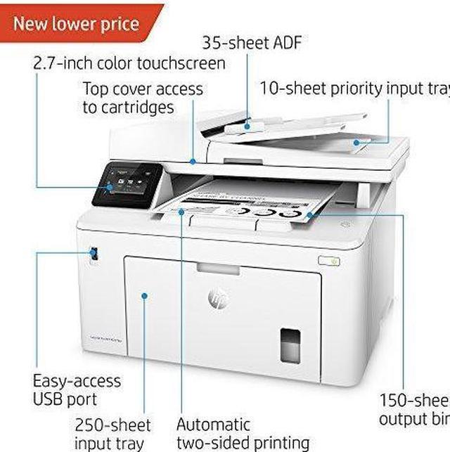 Main image of HP G3Q75A#BGJ  LaserJet Pro M227fdw All-in-One Wireless Laser Printer (G3Q75A). Replaces M225dw Laser Printer