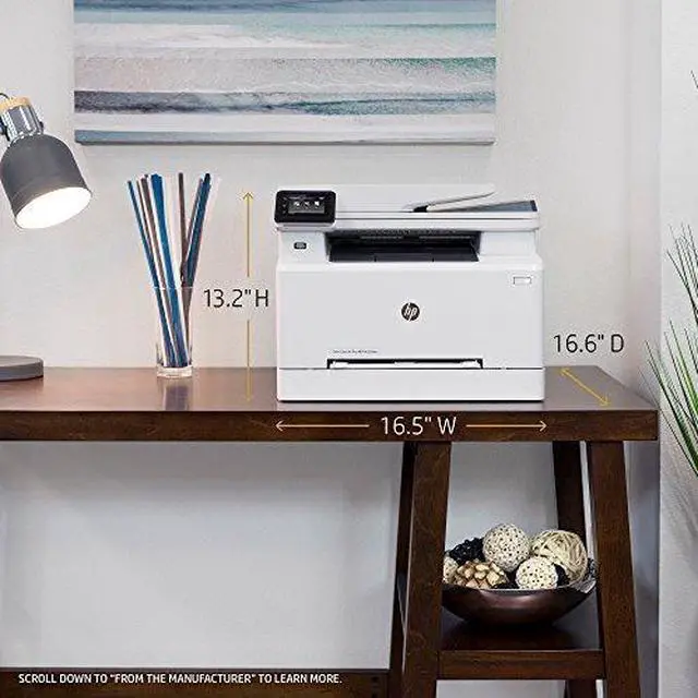 Alt view image 4 of 7 - HP LaserJet Pro M281fdw All in One Wireless Color Laser Printer