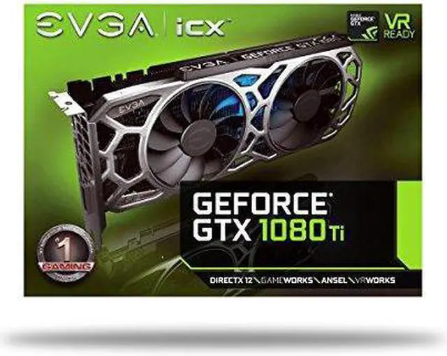 Alt view image 6 of 6 - EVGA GeForce GTX 1080 Ti SC2 GAMING, 11GB GDDR5X, iCX Technology - 9 Thermal Sensors & RGB LED G/P/M, Asynch Fan, Optimized Airflow Design Graphics Card 11G-P4-6593-KR