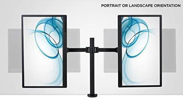 Alt view image 8 of 9 - Mount-It! Dual Monitor Desk Mount | Fits Up to 32" Screens | Full Motion Gaming VESA Mount