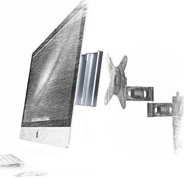 Alt view image 10 of 17 - Amer Mounts 100x100 Monitor Mount Adapter Kit for iMac and LED Cinema or Apple Thunderbolt Display