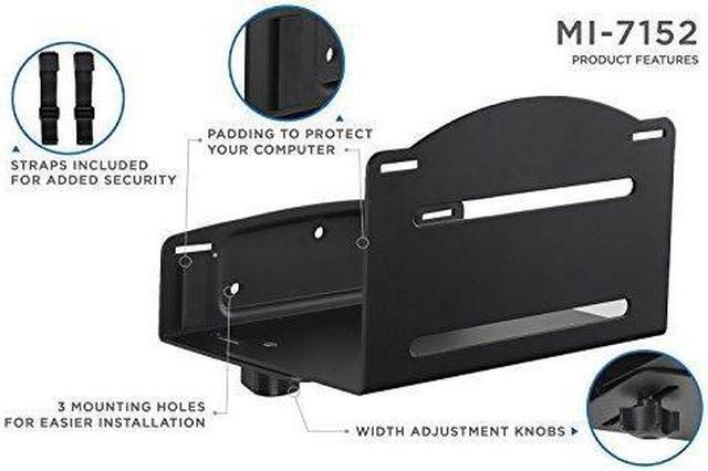 Alt view image 6 of 9 - Mount-It! CPU Wall Mount Bracket | Desktop Computer Tower Holder | 22 Lbs Capacity