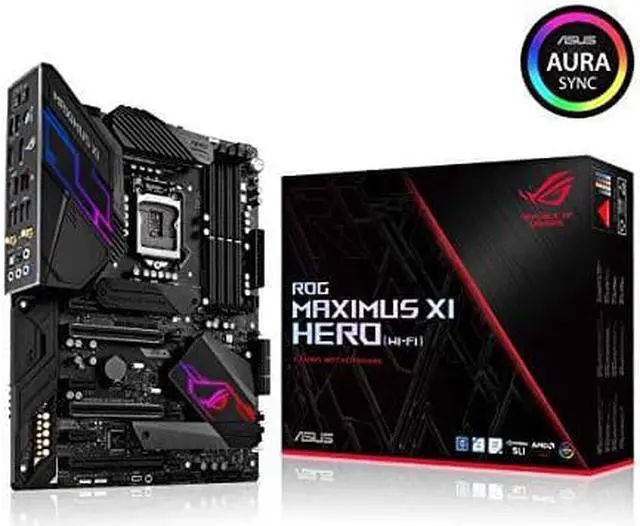 Main image of ASUS ROG Maximus XI Hero (Wi-Fi) Z390 Gaming Motherboard LGA1151 (Intel 8th 9th Gen) ATX DDR4 DP HDMI M.2 USB 3.1 Gen2 802.11ac Wi-Fi