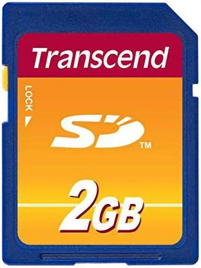 Main image of Transcend 2 GB SD Flash Memory Card (TS2GSDC)