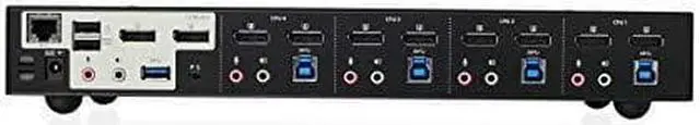Alt view image 3 of 3 - IOGEAR 4-Port 4K Dual View DisplayPort KVMP Switch (TAA) GCS1944