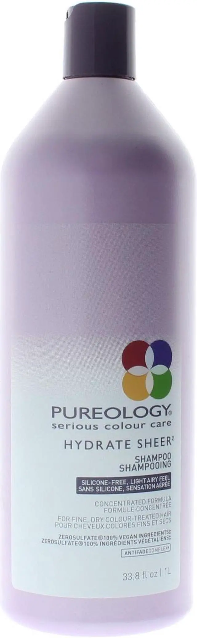 Alt view image 5 of 8 - pureology | hydrate sheer moisturizing shampoo | for fine, dry color treated hair | sulfatefree | siliconefree| vegan | 33.8 oz.