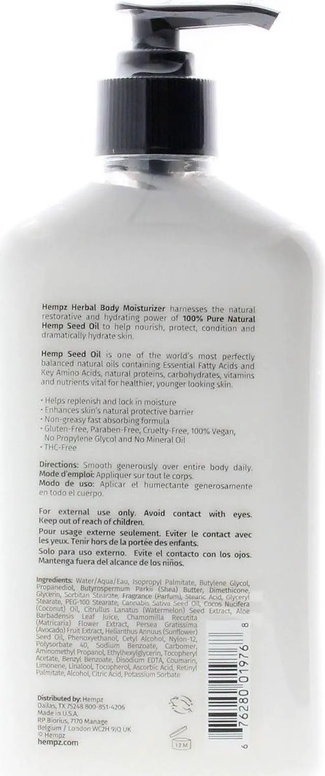Alt view image 4 of 4 - Supre Hempz Herbal Body Moisturizer Fresh Coconut & Watermelon 17oz