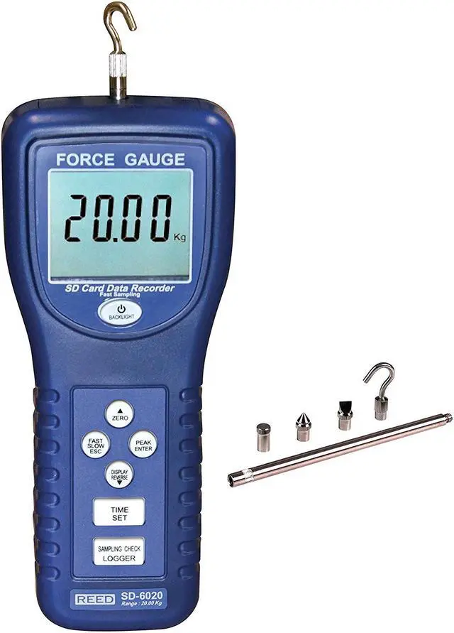 Main image of REED Instruments SD-6020 Data Logging Force Gauge, 44 lbs (20 kg)
