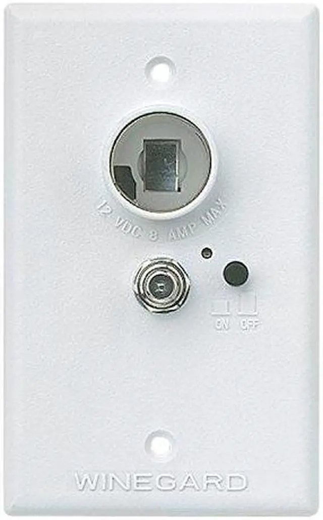 Alt view image 4 of 6 - RV Motorhome Trailer 12 Volt DC Power Receptacle With PolyFuse In Flush Mounted Wall Plate, White