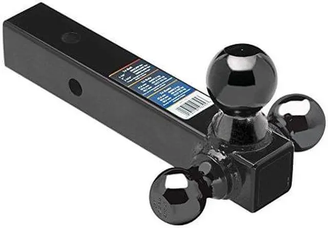 Alt view image 3 of 4 - Tow Ready 80791 Tri-Ball Black Ball Mount, 2 In. Sq. Solid Shank