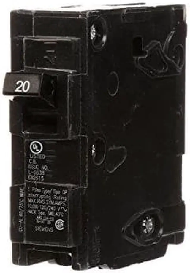Alt view image 2 of 6 - Q120 20-Amp Single Pole Type QP Circuit Breaker