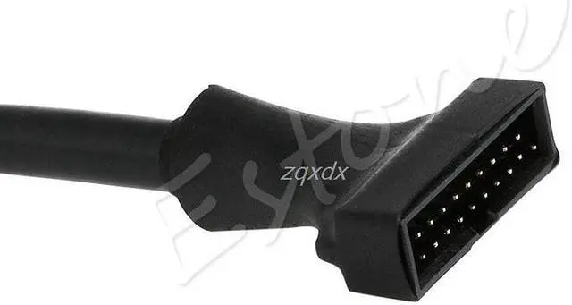 Alt view image 3 of 6 - 19/20 Pin USB 3.0 Female To 9 Pin USB 2.0 Male Motherboard Header Adapter Cord Z09