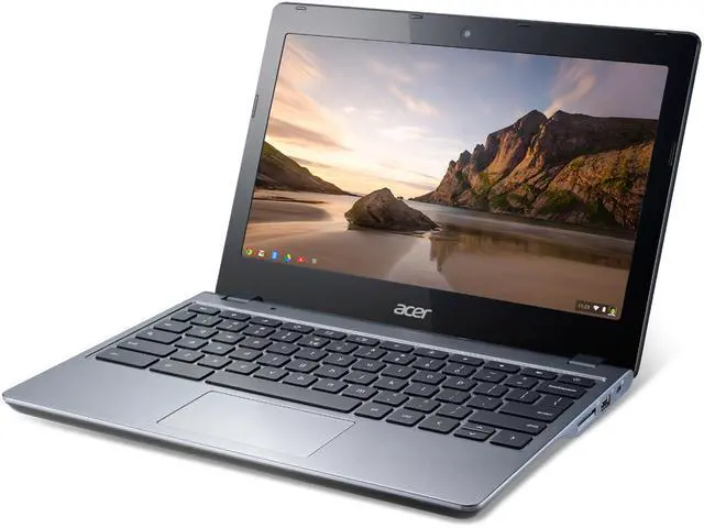 Alt view image 8 of 9 - Acer C720-2844 Celeron 2955U Dual-Core 1.4GHz 4GB 16GB SSD 11.6" LED Chromebook Chrome OS w/Cam & BT