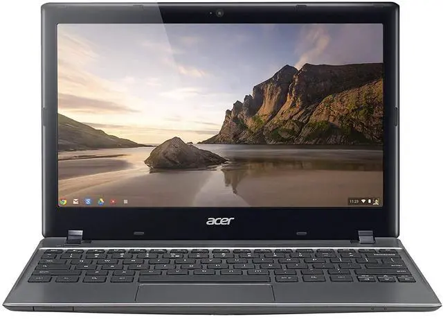 Alt view image 7 of 9 - Acer C720-2844 Celeron 2955U Dual-Core 1.4GHz 4GB 16GB SSD 11.6" LED Chromebook Chrome OS w/Cam & BT