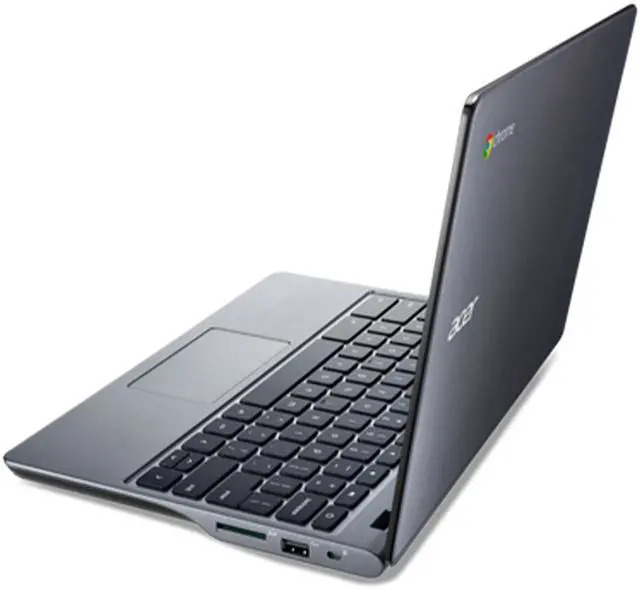 Alt view image 3 of 9 - Acer C720-2844 Celeron 2955U Dual-Core 1.4GHz 4GB 16GB SSD 11.6" LED Chromebook Chrome OS w/Cam & BT