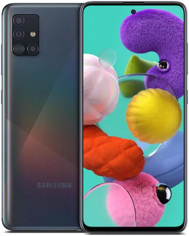 Alt view image 3 of 9 - Samsung Galaxy A51 (2019) | Verizon | Prism Crush Black | 128 GB