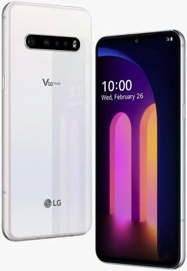Alt view image 2 of 3 - LG V60 ThinQ 5G | Unlocked | Classy White | 128 GB