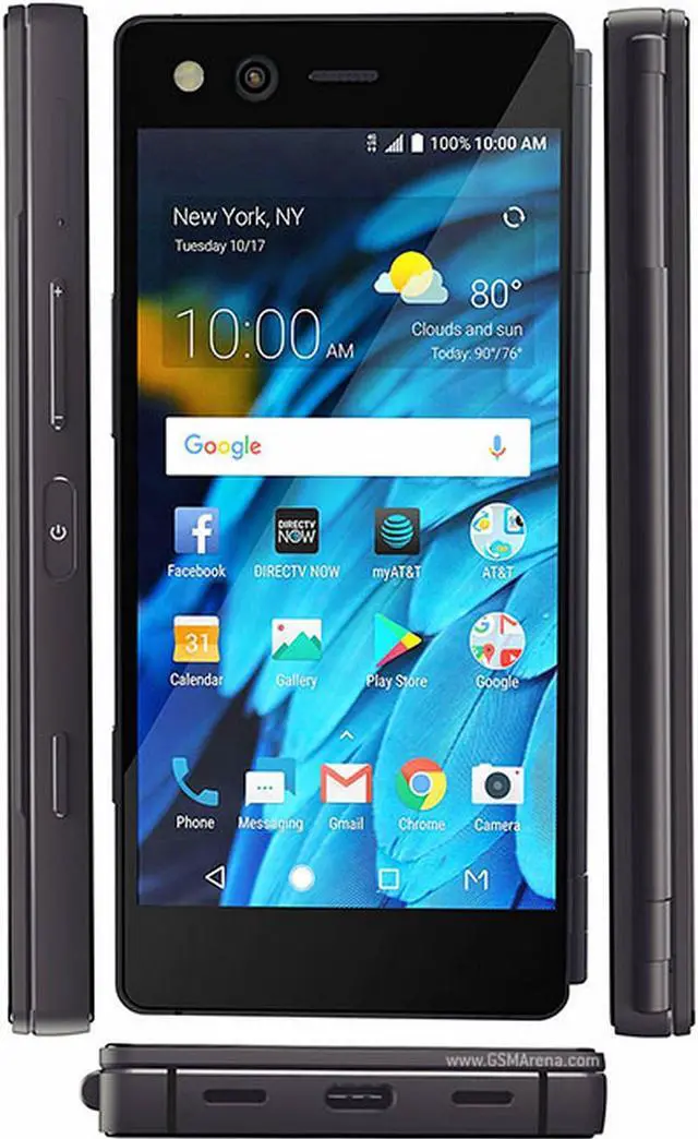 Alt view image 10 of 11 - ZTE Axon M Z999 64GB Unlocked AT&T Dual-Screen Phone w/ 20MP Camera - Black