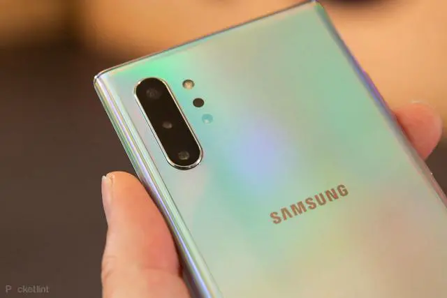 Alt view image 4 of 4 - Samsung Galaxy Note 10+ 5G | Unlocked | Aura Glow | 256 GB