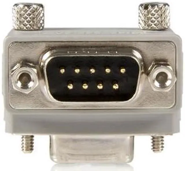 Alt view image 2 of 2 - Right Angle DB9 to DB9 Serial Cable Adapter Type 1 - M/F