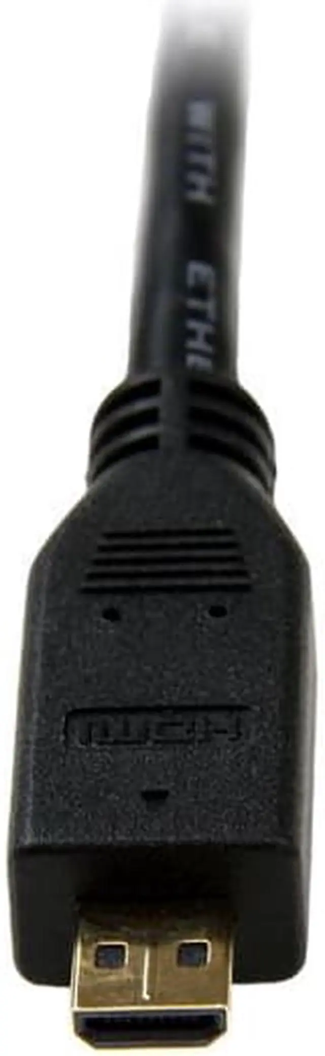 Alt view image 2 of 5 - 6 ft High Speed HDMI Cable with Ethernet - HDMI to HDMI Micro - M/M