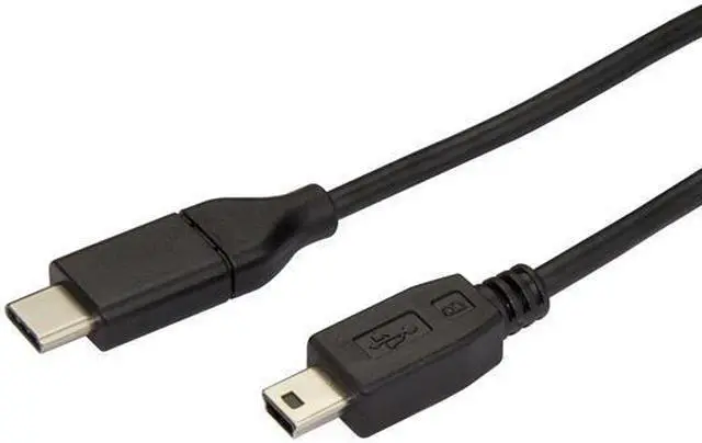 Alt view image 2 of 2 - USB-C to Mini-USB Cable - M/M - 2 m 6ft - USB 2.0
