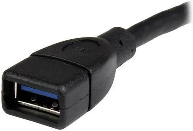 Alt view image 2 of 3 - USB 3.0 A-to-A Extension Cable - M/F - 6 in, Black