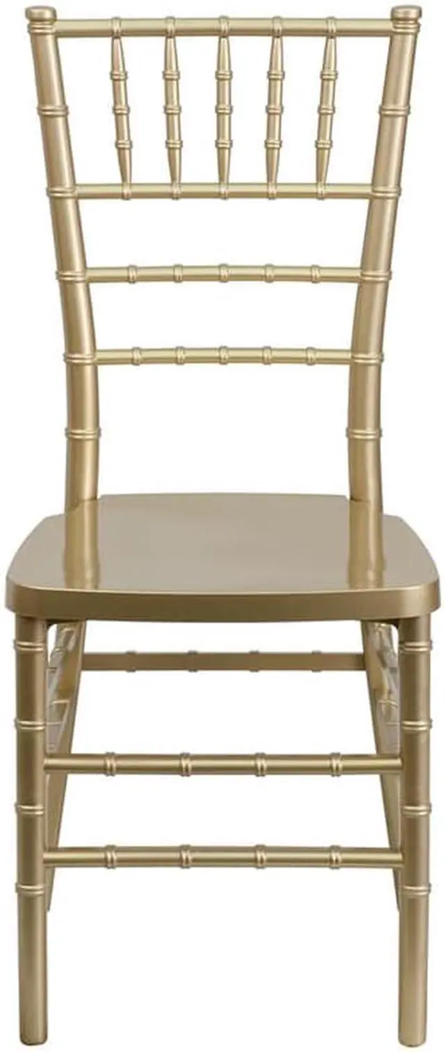 Alt view image 6 of 20 - HERCULES PREMIUM Series Gold Resin Stacking Chiavari Chair
