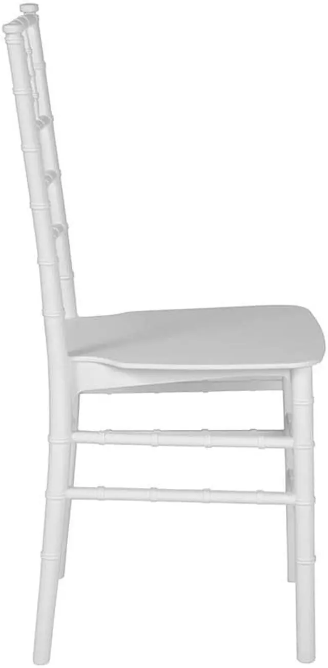 Alt view image 2 of 20 - HERCULES Series White Resin Stacking Chiavari Chair