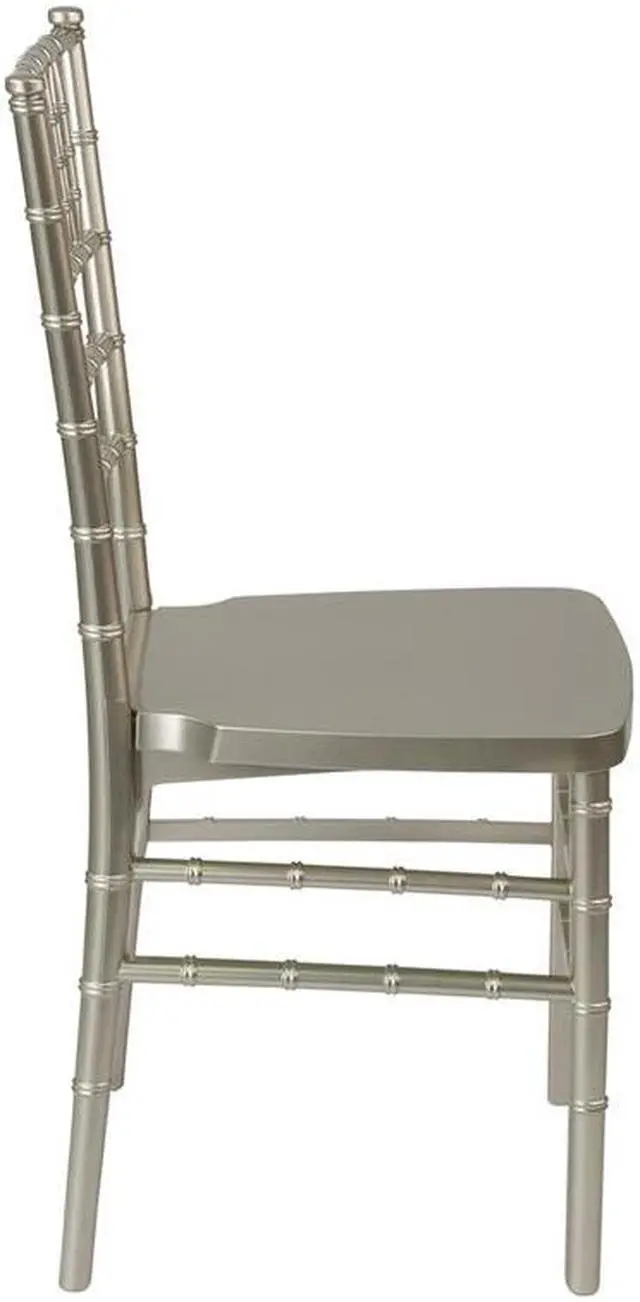Alt view image 10 of 20 - HERCULES PREMIUM Series Champagne Resin Stacking Chiavari Chair