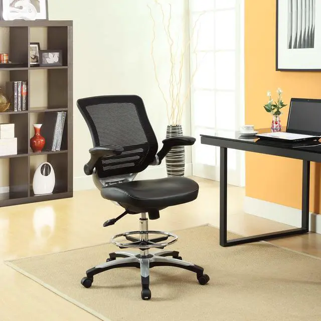 Alt view image 13 of 20 - Edge Drafting Chair in Black