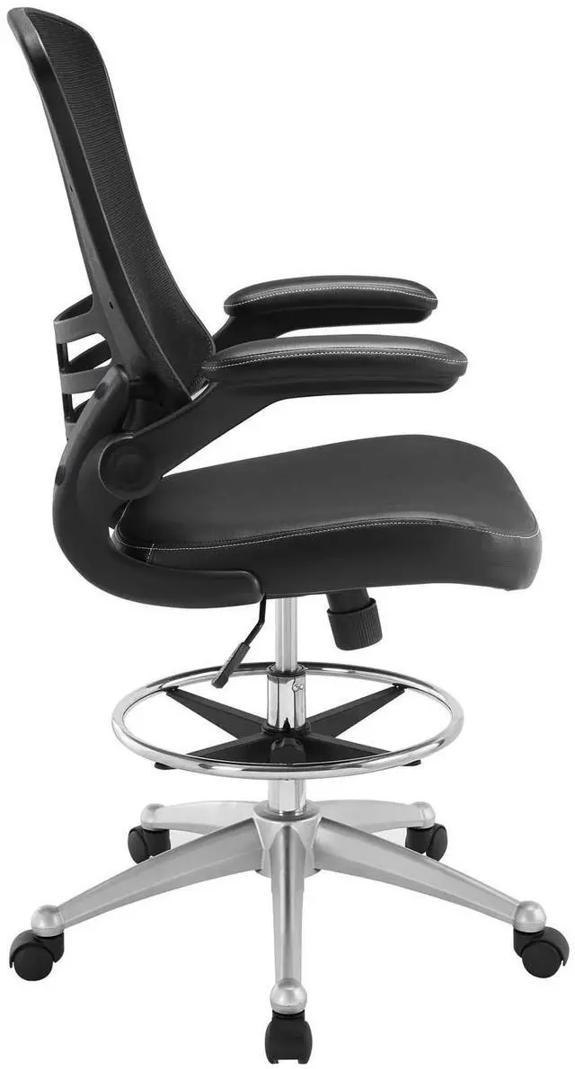 Alt view image 15 of 20 - Attainment Vinyl Drafting Stool in Black