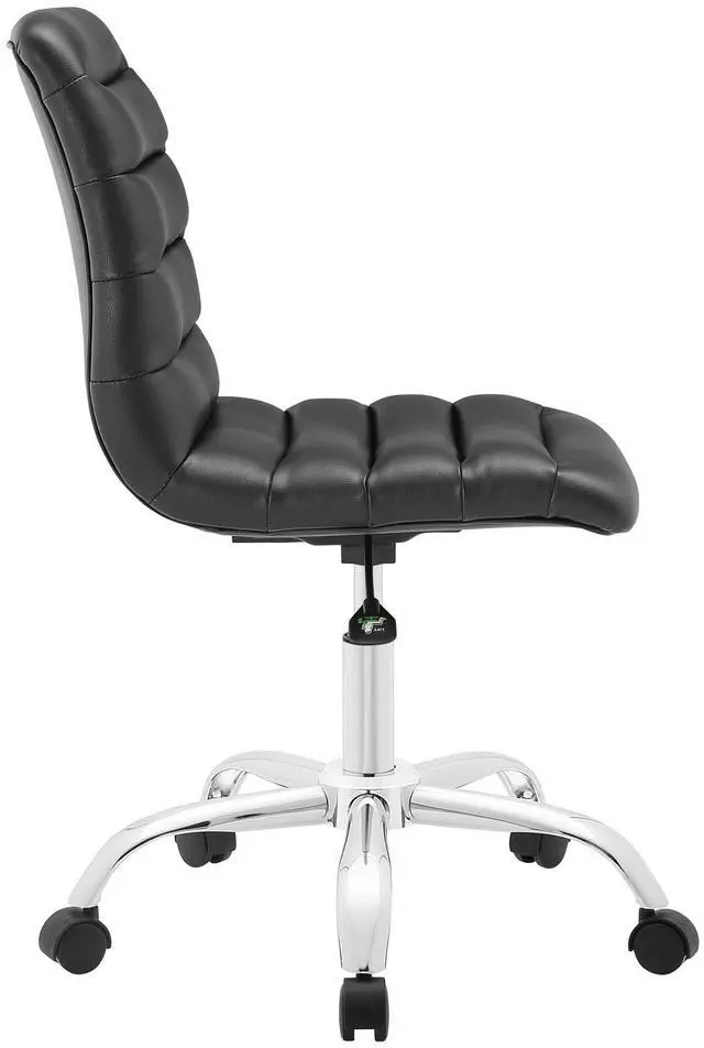 Alt view image 9 of 19 - Ripple Mid Back Office Chair in Black