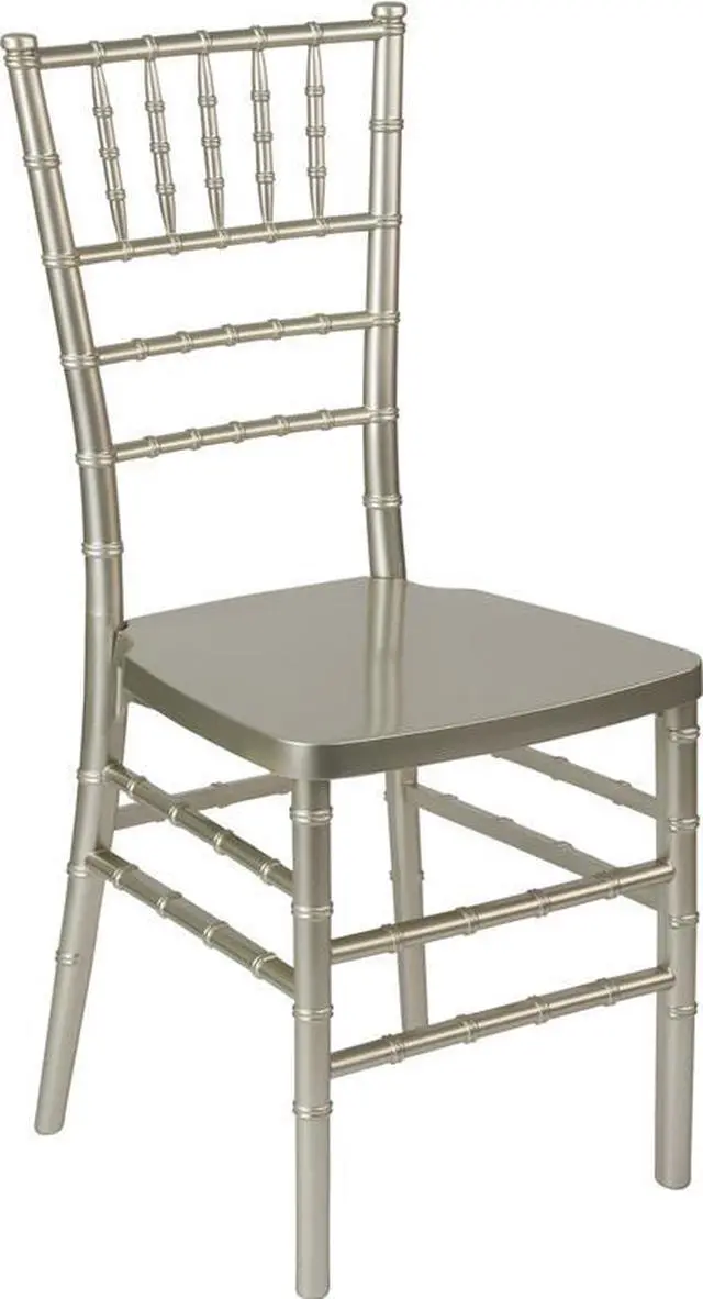 Alt view image 9 of 20 - HERCULES PREMIUM Series Champagne Resin Stacking Chiavari Chair
