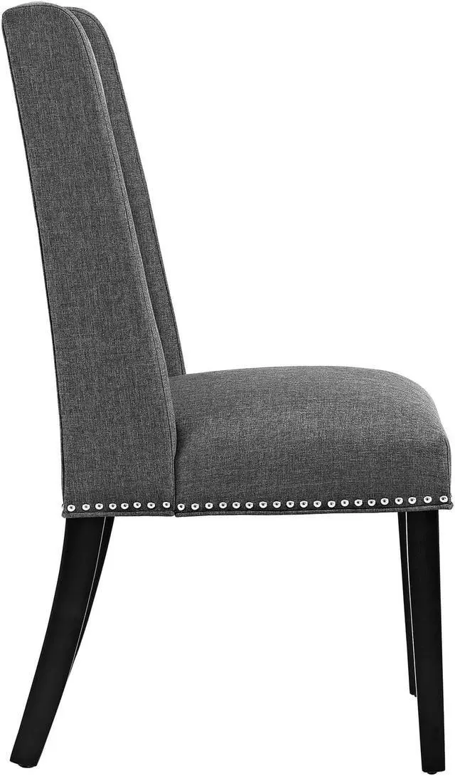 Alt view image 5 of 11 - Baron Fabric Dining Chair - Gray