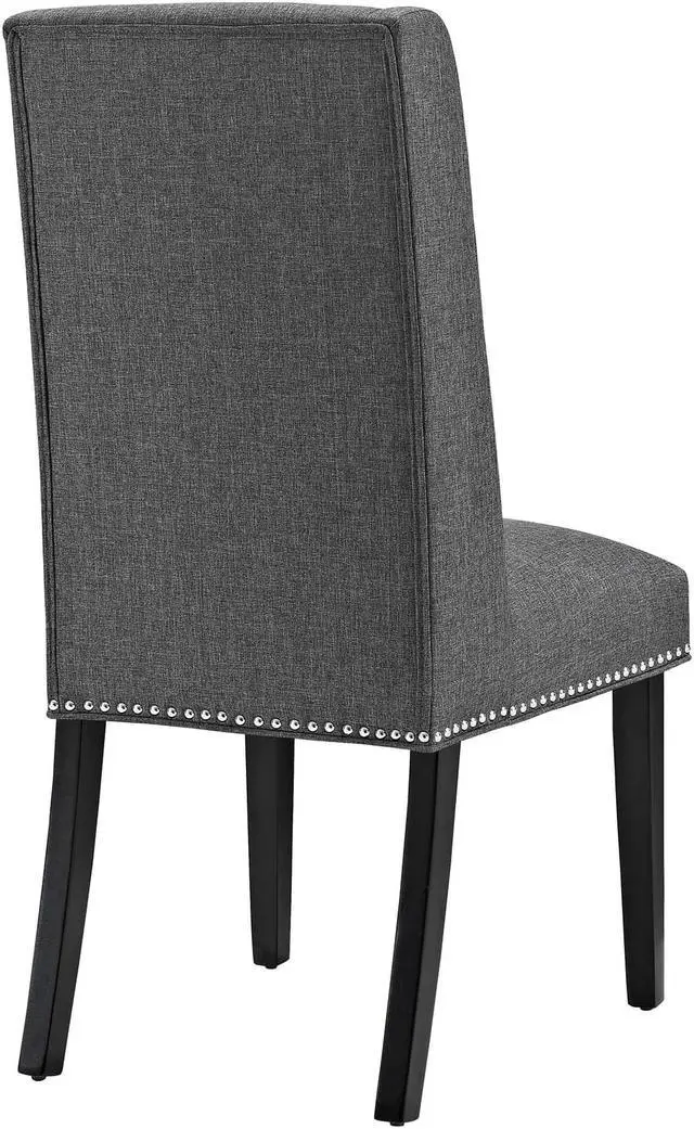 Alt view image 6 of 11 - Baron Fabric Dining Chair - Gray
