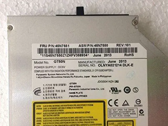 Alt view image 6 of 6 - Yz_tooNEW for Lenovo CDRW DVDRW Drive 12.7mm GT50N 75Y5111 75Y5110 75Y5234 45N7550 45N7604 45N7602 04Y1544 T520 T520i W510 W520 T420 T420i R400 R500 W700 W701 T430 T430i T530i T420 T420i