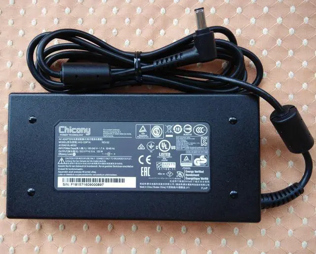 Alt view image 2 of 2 - Original OEM Chicony 120W 19.5V 6.15A AC Adapter for Clevo N850HK1 Notebook