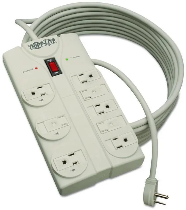 Alt view image 4 of 20 - Tripp Lite TLP825 8 Outlets 1440 Joules 25' Cord Protect It! Surge Suppressor