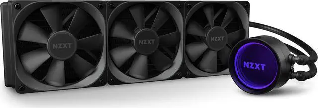 Main image of NZXT Kraken X73 360mm - RL-KRX73-01 - AIO RGB CPU Liquid Cooler - Rotating Infinity Mirror Design - Improved Pump - Powered by CAM V4 - RGB Connector - AER P 120mm Radiator Fans (3 Included)