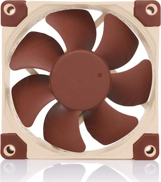 Alt view image 4 of 18 - noctua nf-a8 pwm, 4-pin premium quiet fan (80mm, brown)