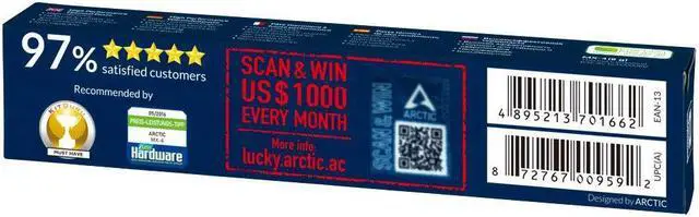 Alt view image 3 of 3 - ARCTIC MX-4 (8 Grams) (Current Edition) - Thermal Compound Paste, Carbon Based High Performance, Heatsink Paste, Thermal Compound CPU for All Coolers, Thermal Interface Material