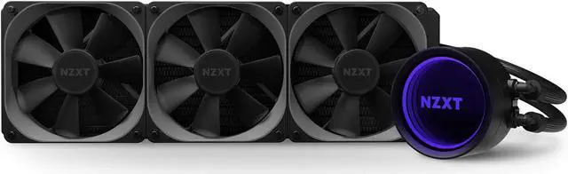 Alt view image 2 of 6 - NZXT Kraken X73 360mm - RL-KRX73-01 - AIO RGB CPU Liquid Cooler - Rotating Infinity Mirror Design - Improved Pump - Powered by CAM V4 - RGB Connector - AER P 120mm Radiator Fans (3 Included)