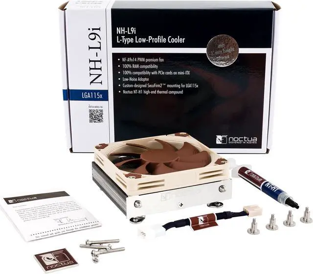 Alt view image 3 of 4 - Noctua NH-L9i, Premium Low-Profile CPU Cooler for Intel LGA115x (Brown)