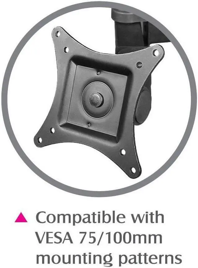 Alt view image 4 of 6 - SIIG Articulating Adjustable Quad 4-Monitor Desk Mount - Fits 13" to 27" Monitors - (CE-MT0S12-S1)
