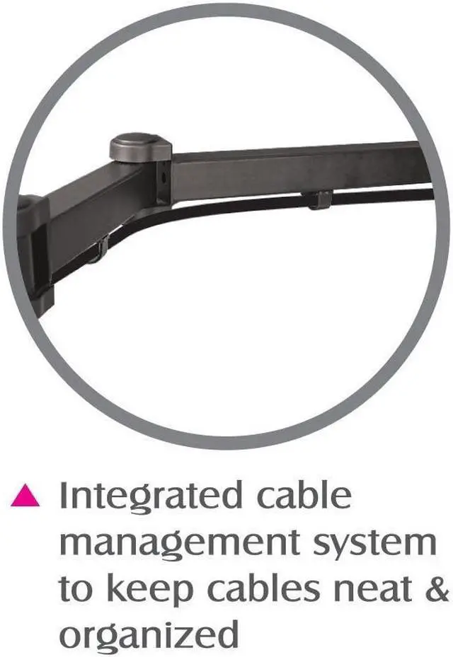 Alt view image 5 of 6 - SIIG Articulating Adjustable Quad 4-Monitor Desk Mount - Fits 13" to 27" Monitors - (CE-MT0S12-S1)